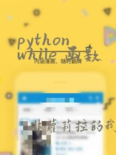 python while 函数