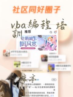 vba编程 培训