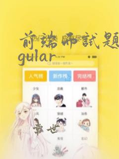 前端面试题angular