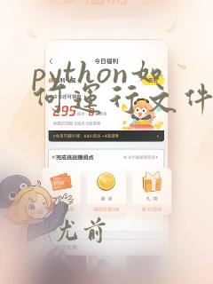 python如何运行文件里的代码