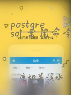 postgresql 常用命令