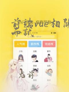 前端vue相关面试