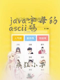 java字母的ascii码