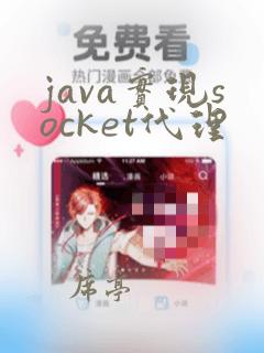 java实现socket代理