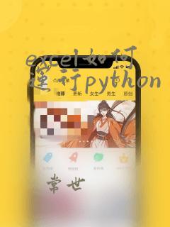 excel如何运行python