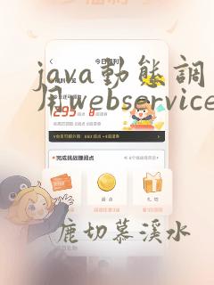 java动态调用webservice