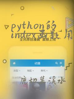 python的index函数用法