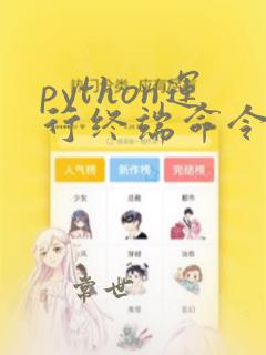 python运行终端命令