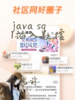 java sql插入数据