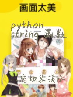 python string 函数