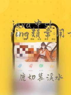 java中string类常用方法