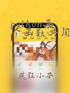 python两个函数共用一个参数