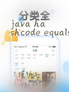 java hashcode equals