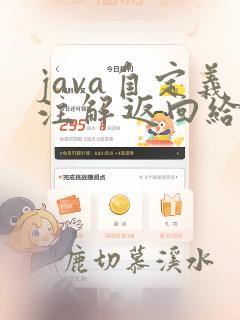 java自定义注解返回给前端