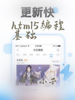 html5编程基础
