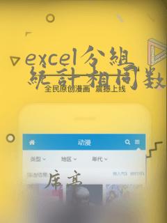 excel分组统计相同数据排序