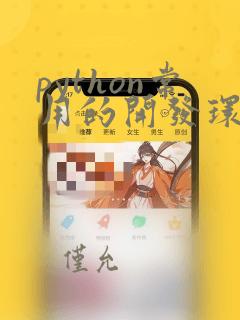 python常用的开发环境