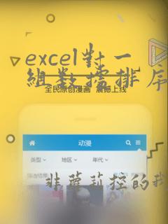 excel对一组数据排序的公式