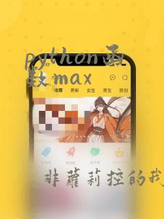 python函数max