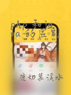 php 和java 的区别