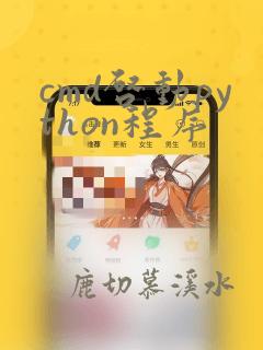 cmd启动python程序