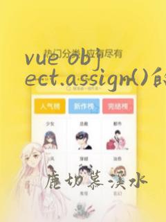 vue object.assign()的用法
