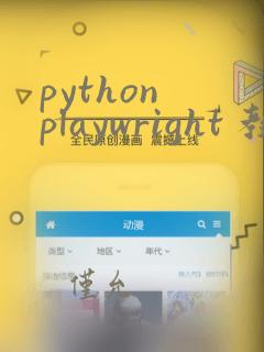 python playwright 教程