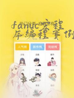 fanuc宏程序编程实例