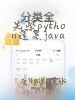 先学python还是java