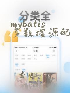 mybatis多数据源配置