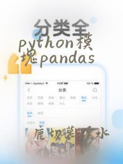 python模块pandas