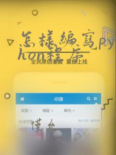 怎样编写python程序