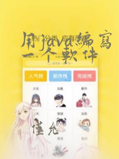 用java编写一个软件