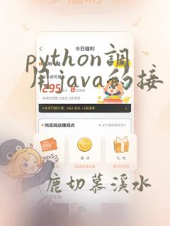 python调用java的接口