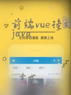 前端vue后端java