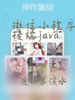 微信小程序开发后端java