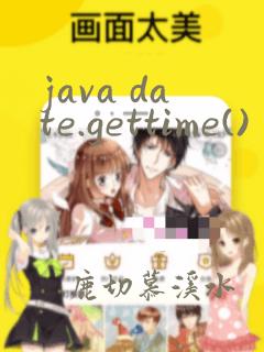 java date.gettime()