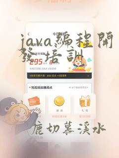 java编程开发 培训