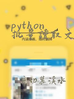 python 批量读取文件