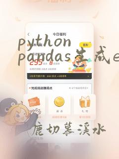 python pandas生成excel