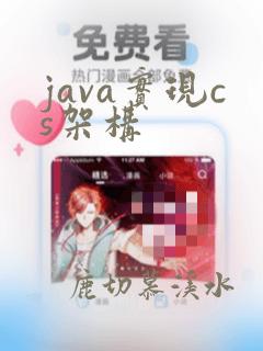 java实现cs架构
