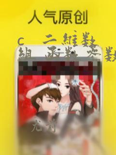 c 二维数组 函数参数