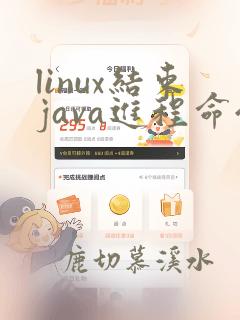 linux结束java进程命令