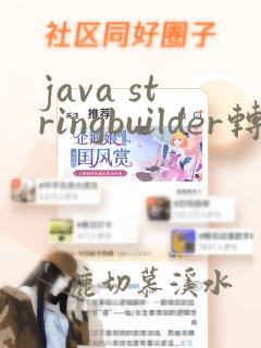 java stringbuilder转string