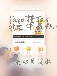 java读取sql文件并执行