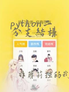 python二分支结构