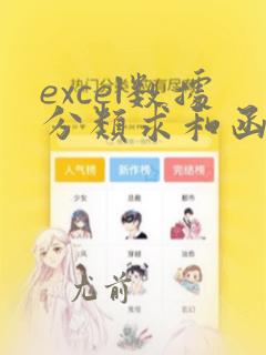 excel数据分类求和函数