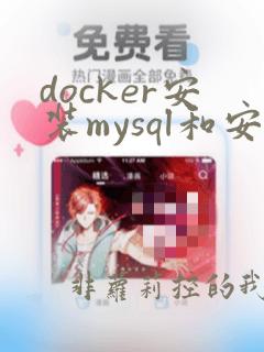 docker安装mysql和安装本地mysql哪个好