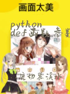 python def函数参数