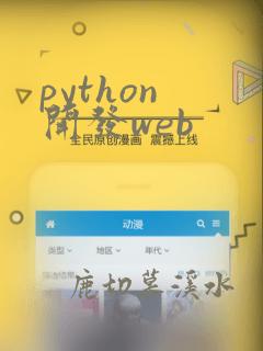python 开发web